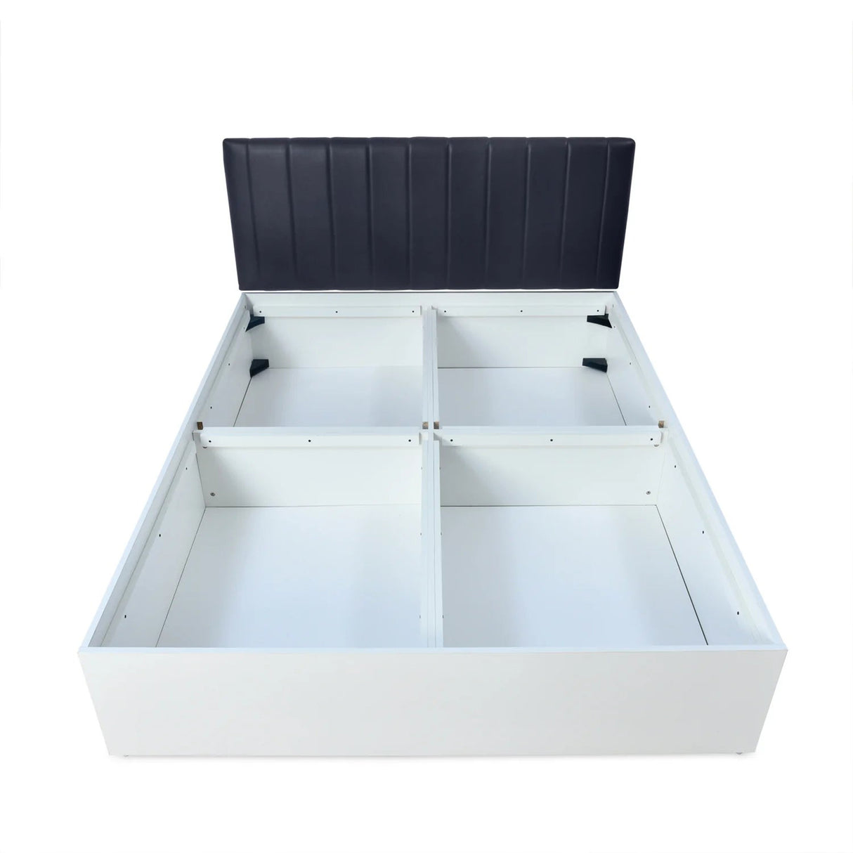 Solara Upholstered Bed in grey Colour With Box Storage