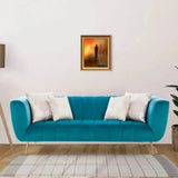 Futon 3 Seater Sofa in Blue colour