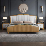 Rhapsody Upholstered Bed in grey Colour With Box Storage