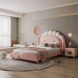 Ashfield Upholstered Bed in light Pink Colour With Box Storage