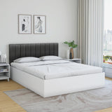 Solara Upholstered Bed in grey Colour With Box Storage