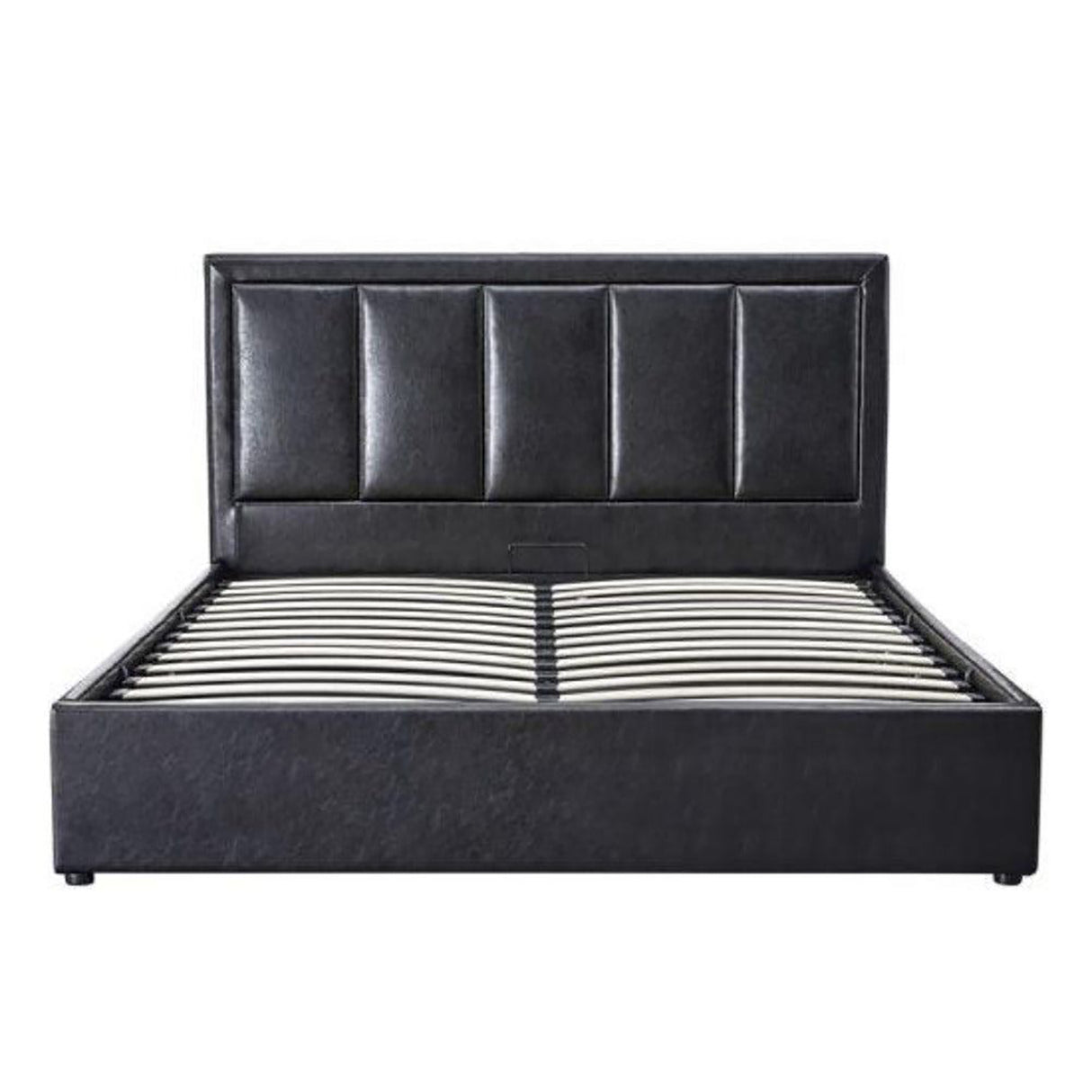 Sylvin Upholstered Bed in matt black Colour With Box Storage