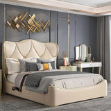 Imperia Upholstered Bed in beige Colour With Box Storage