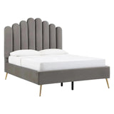 Imperial Upholstered Bed in grey Colour Without Box Storage