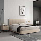 Dreamscape Upholstered Bed in Beige Colour With Box Storage