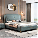 Astra Upholstered Bed in Greyish Blue Colour With Box Storage