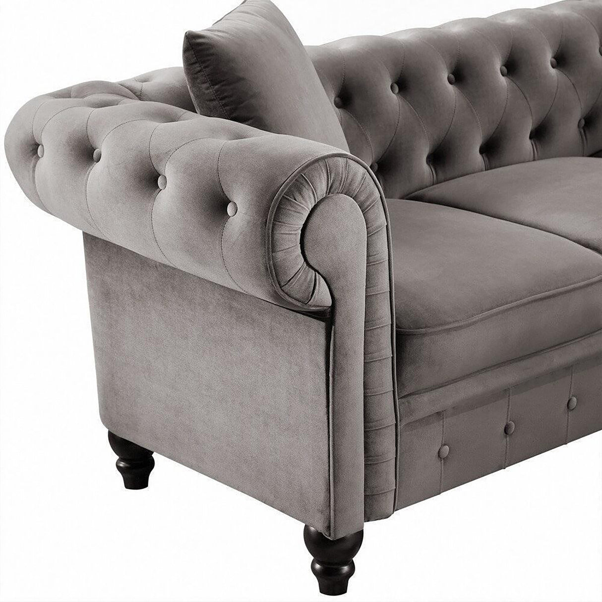 Swayla 3 Seater Sofa in Grey colour