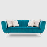 Futon 3 Seater Sofa in Blue colour