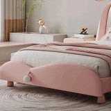 Ashfield Upholstered Bed in light Pink Colour With Box Storage