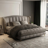 Euphoria Upholstered Bed in Beige Colour With Box Storage