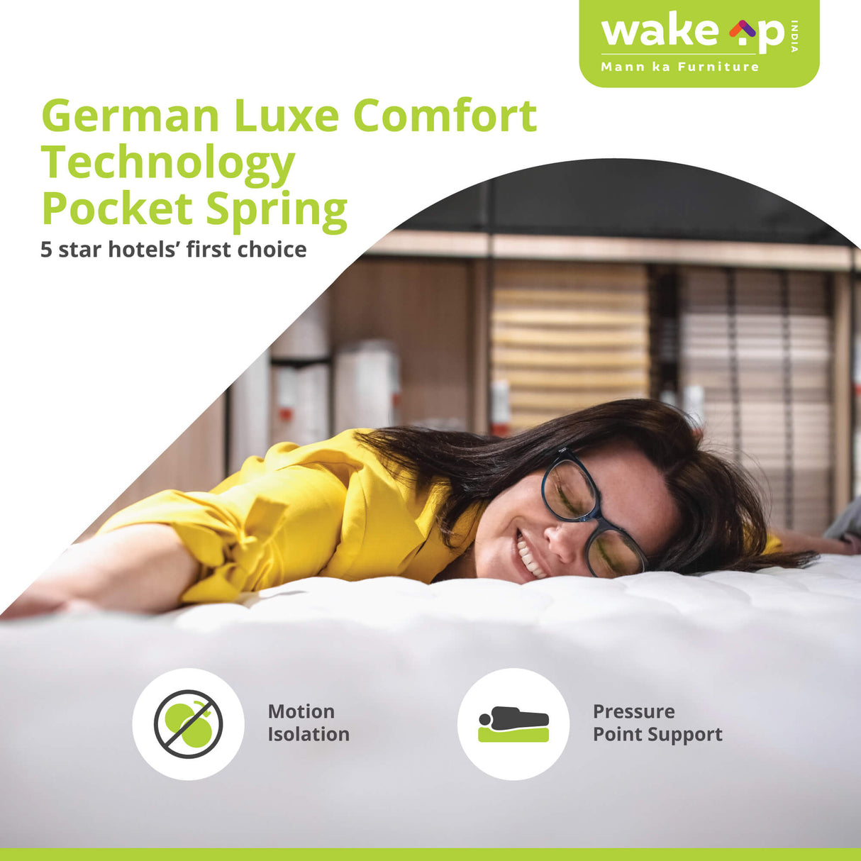 Riserox Luxe Comfort Pocket Spring Mattress with German Technology