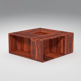 Dripdrop Sheesham Wood Coffee Table In Light Honey