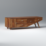 Willow Sheesham Wood TV Unit in Light Walnut Colour