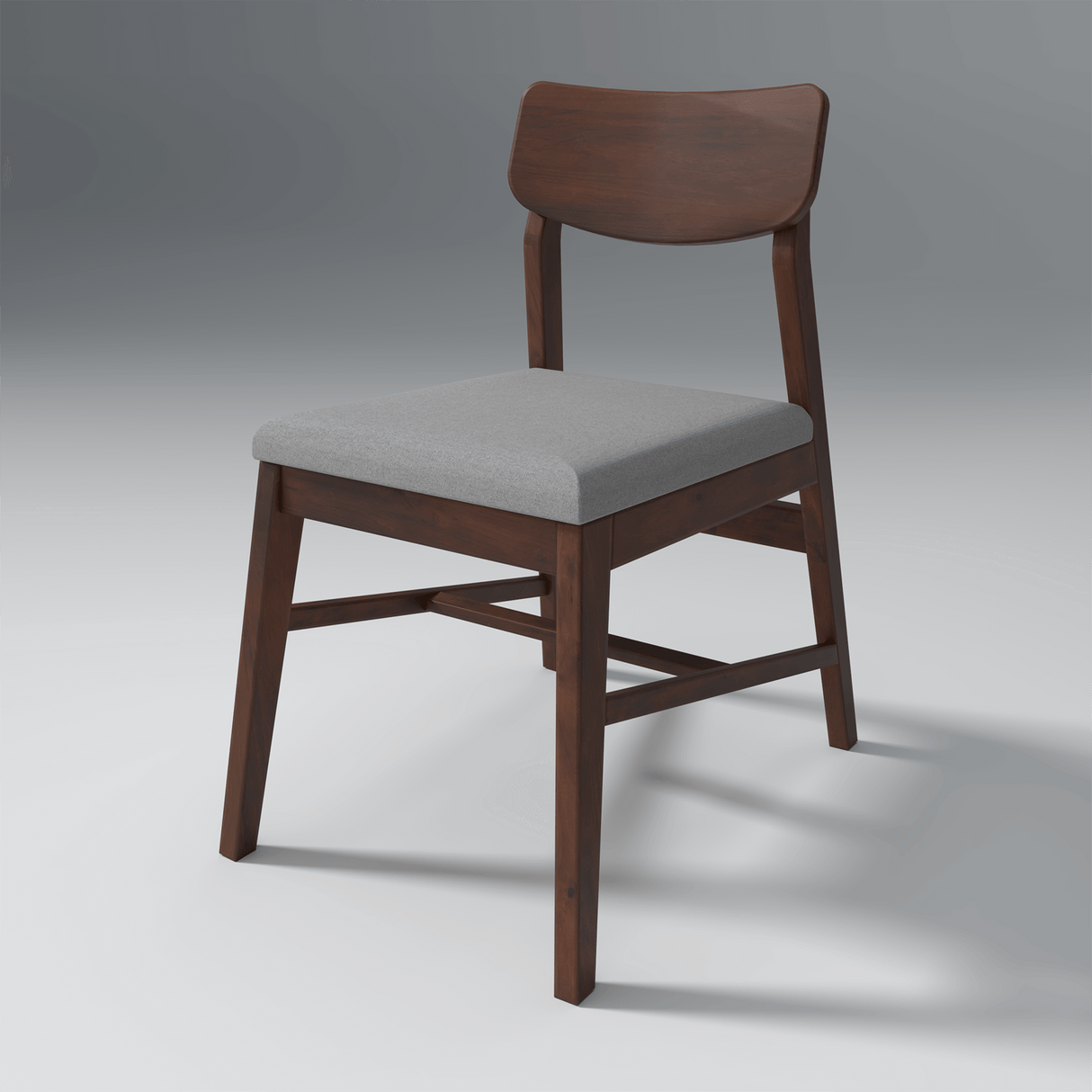 Ducasse Mango Wood Chair In Walnut Finish