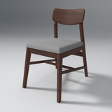 Ducasse Mango Wood Chair In Walnut Finish