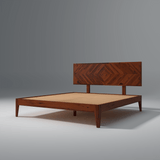 Reposa Sheesham Wood Beds Non-Storage In Walnut