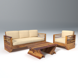 Plushify lounger Sofa Set with Coffee Table