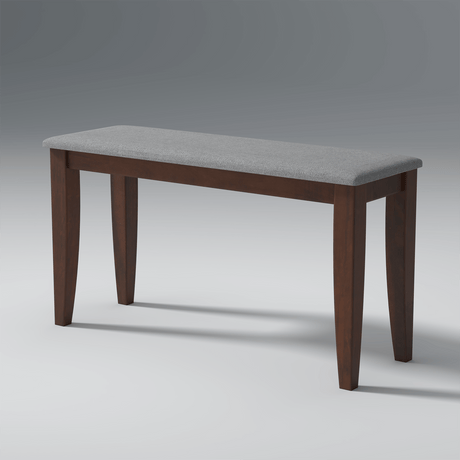 Redzepi Mango Wood Bench In Walnut Finish