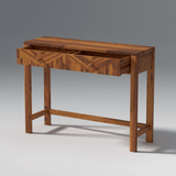 Alpha Sheesham Wood Console In Light Honey