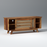 Sequoia Sheesham Wood TV Unit in Natural Honey Colour