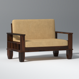 Fugleg Nest Sheesham Walnut Sofa In Dark Walnut Color