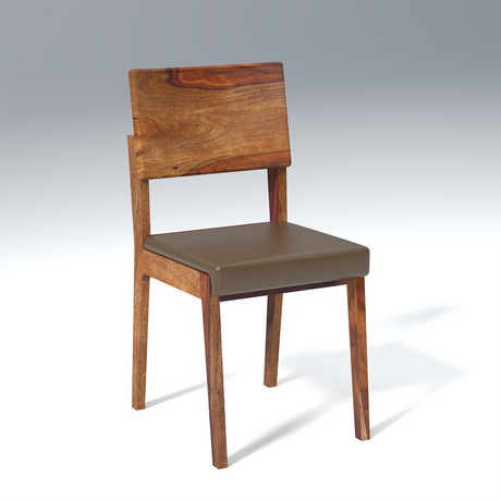Resonance Sheesham Wood Dining chair In Reddish Walnut