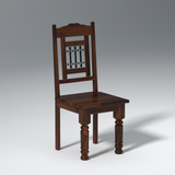 Jali Mango And Acacia Wood Chair Set of Two In Light Honey Finish