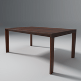 Carlio Mango Wood Dining Table (6 Seater) In Reddish Walnut