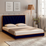 Sable Upholstered Bed in grey Colour With Box Storage