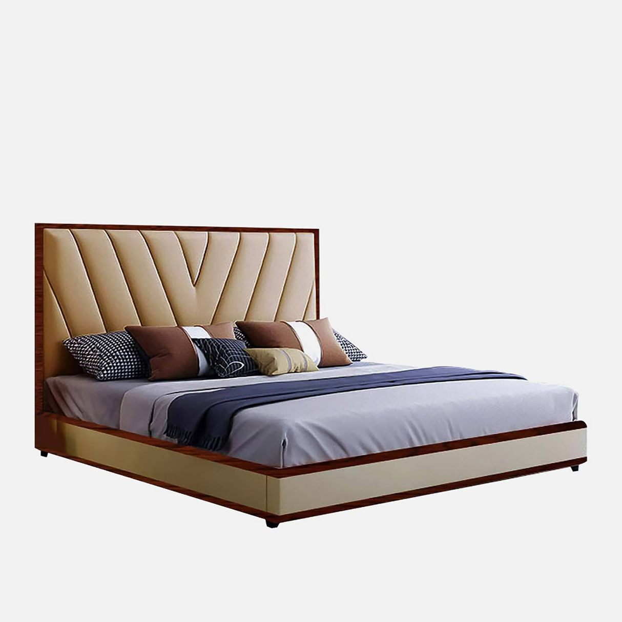 Sable Upholstered Bed Without Box Storage