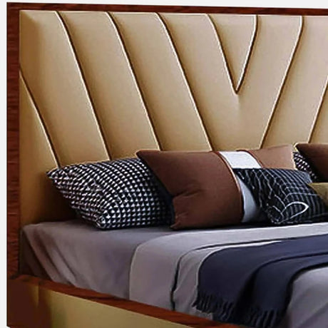 Sable Upholstered Bed Without Box Storage