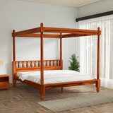 Dreamer Sheesham Wood Bed without Storage in Maharani Color