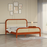 Sereno Mango wood Bed Without Box Storage in Maharani color Colour