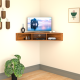 Sierra Mango Wood TV Unit in Natural Teak Colour