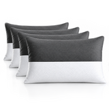 BetaRest Fiber Pillow in White – Ultra Soft, Breathable & Fluffy Bed Pillow for Peaceful Sleep (Size: 27x16 Inches)
