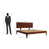 Reposa Sheesham Wood Beds Non-Storage In Walnut