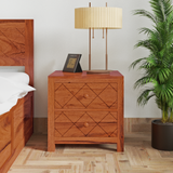 Lofted Sheesham Wood Bedside In Maharani color