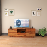 Beacon Sheesham Wood TV Unit in Light Reddish Rosewood Colour