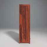 Pluto Sheesham Wood Wardrobe In Reddish Rosewood