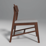 Ducasse Mango Wood Chair In Walnut Finish