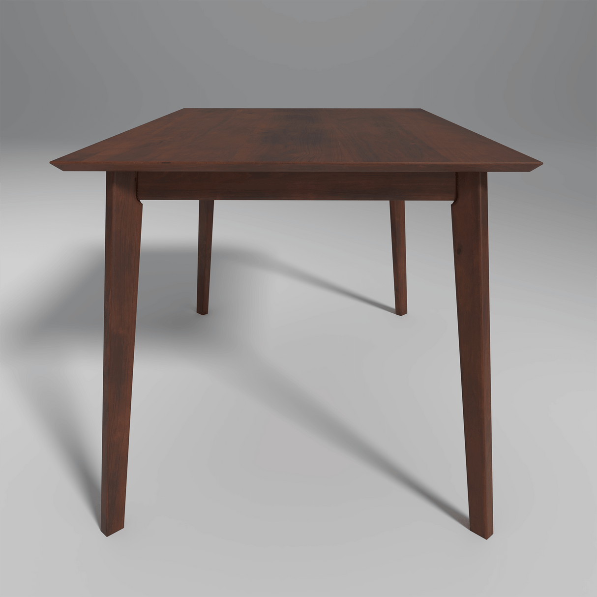 Ducasse Mango Wood Dining Table 6 Seater In Walnut Finish