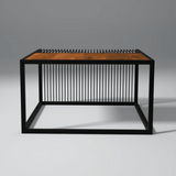 Choptic Iron And Mango Wood Coffee Table In Light Cheery