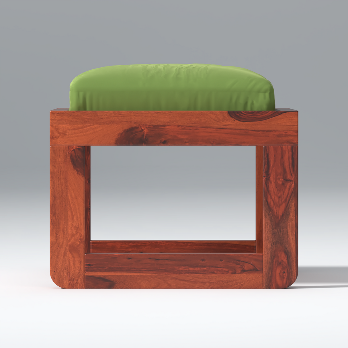 Mocha Sheesham wood Mingle Stool In Reddish Rosewood color