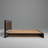 Indo Powder Coated Metal Bed With MDF Wood In Wenge Brew