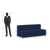 ComfortCraft Foam Sofa Cum Bed Without Box Storage