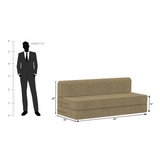 ComfortCraft Foam Sofa Cum Bed Without Box Storage