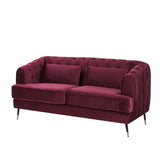 Streamlined 3 Seater Sofa in pink colour