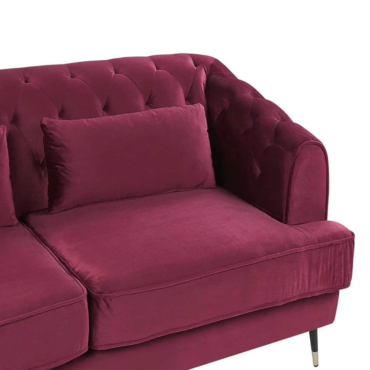 Streamlined 3 Seater Sofa in pink colour