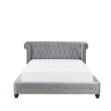 Logmore Upholstered Bed in Grey Colour With Box Storage